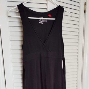 Esprit Black Cotton Sleeveless Dress with tie - Size XS